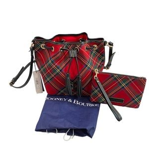 Dooney and Bourke Tartan Serena Crossbody 2 PIECES: free pouch included